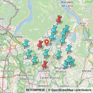 Mappa Via A. Manzoni, 22040 Monguzzo CO, Italia (7.34882)