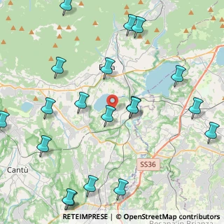 Mappa Via A. Manzoni, 22040 Monguzzo CO, Italia (5.6385)