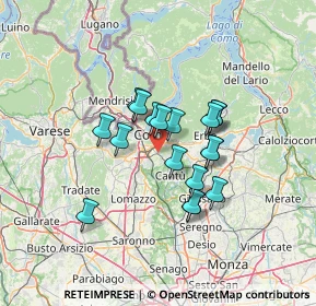 Mappa Via Canturina, 22100 Albate CO, Italia (9.91944)