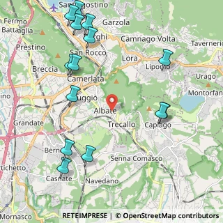 Mappa Via Canturina, 22100 Albate CO, Italia (2.60357)