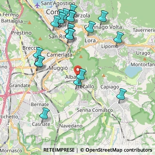 Mappa Via Canturina, 22100 Albate CO, Italia (2.4515)