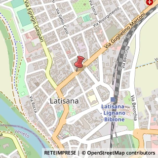 Mappa Via Guglielmo Marconi, 54, 33053 Latisana, Udine (Friuli-Venezia Giulia)