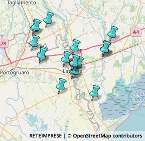 Mappa Via E. Gaspari, 33050 Latisana UD, Italia (5.87368)