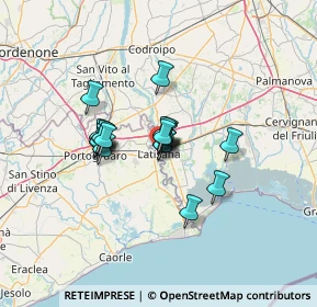 Mappa Via E. Gaspari, 33050 Latisana UD, Italia (8.6095)