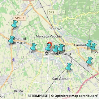 Mappa Via Marmolada, 31044 Montebelluna TV, Italia (2.22545)
