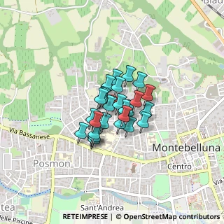 Mappa Via Marmolada, 31044 Montebelluna TV, Italia (0.24074)