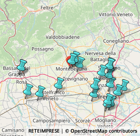 Mappa Via Marmolada, 31044 Montebelluna TV, Italia (17.4365)