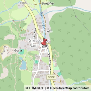 Mappa Piazza Umberto I, 11, 11025 Gressoney-Saint-Jean, Aosta (Valle d'Aosta)