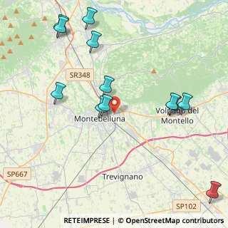 Mappa Via F. Barbaro, 31044 Montebelluna TV, Italia (4.73667)