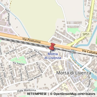 Mappa Via Piave, 11, 31045 Motta di Livenza, Treviso (Veneto)