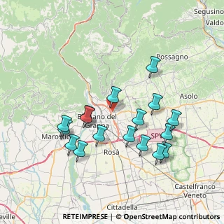 Mappa Via Luigi Boccherini, 36060 Romano D'ezzelino VI, Italia (7.37647)