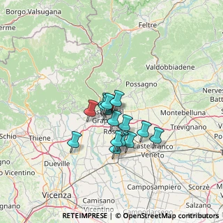 Mappa Via Luigi Boccherini, 36060 Romano D'ezzelino VI, Italia (9.23067)