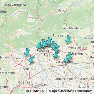 Mappa Via Luigi Boccherini, 36060 Romano D'ezzelino VI, Italia (10.36167)