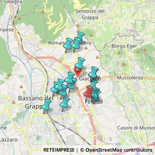 Mappa Via Luigi Boccherini, 36060 Romano D'ezzelino VI, Italia (1.38176)
