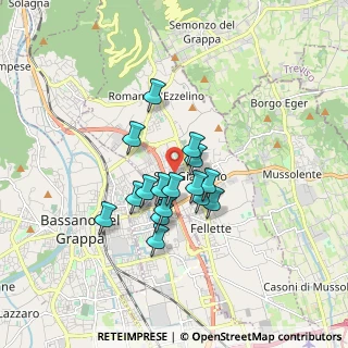 Mappa Via Luigi Boccherini, 36060 Romano D'ezzelino VI, Italia (1.24125)