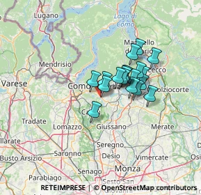 Mappa Via Guglielmo Marconi, 22030 Orsenigo CO, Italia (8.89263)