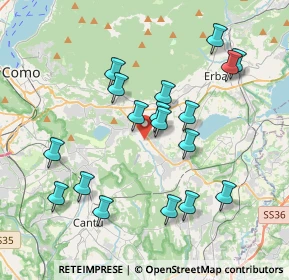 Mappa Via Guglielmo Marconi, 22030 Orsenigo CO, Italia (3.75)