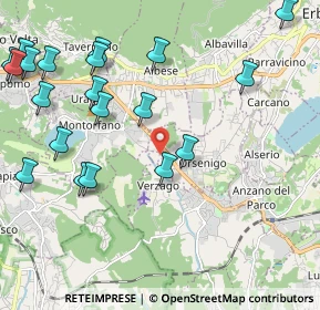 Mappa Via Guglielmo Marconi, 22030 Orsenigo CO, Italia (2.603)