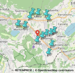 Mappa Via Guglielmo Marconi, 22030 Orsenigo CO, Italia (1.61467)