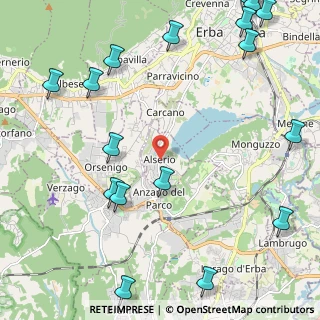 Mappa Via Don Guanella, 22040 Alserio CO, Italia (3.23222)