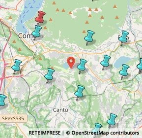 Mappa Via Europa Unita, 22030 Montorfano CO, Italia (6.2125)