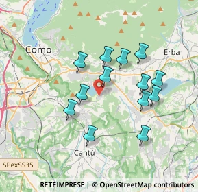 Mappa Via Europa Unita, 22030 Montorfano CO, Italia (3.14615)