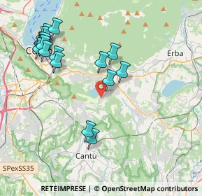 Mappa Via Europa Unita, 22030 Montorfano CO, Italia (4.48111)