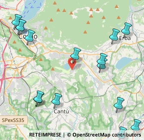 Mappa Via Europa Unita, 22030 Montorfano CO, Italia (5.71333)