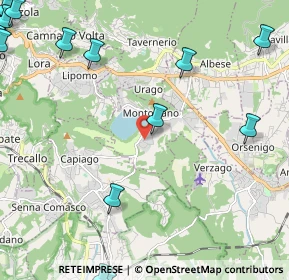 Mappa Via Europa Unita, 22030 Montorfano CO, Italia (3.8375)