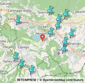Mappa Via Europa Unita, 22030 Montorfano CO, Italia (2.3825)