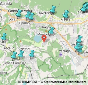 Mappa Via Europa Unita, 22030 Montorfano CO, Italia (3.1455)