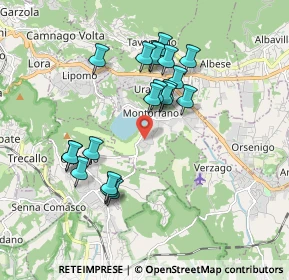 Mappa Via Europa Unita, 22030 Montorfano CO, Italia (1.675)