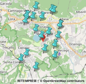 Mappa Via Europa Unita, 22030 Montorfano CO, Italia (1.887)