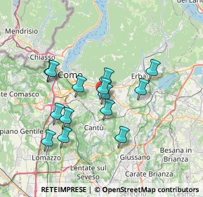 Mappa Via Europa Unita, 22030 Montorfano CO, Italia (6.125)