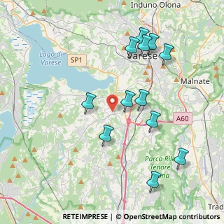 Mappa Via Acquadro, 21040 Azzate VA, Italia (4.07417)