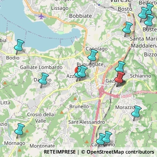 Mappa Via Acquadro, 21040 Azzate VA, Italia (2.90118)
