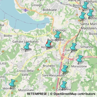 Mappa Via Acquadro, 21040 Azzate VA, Italia (2.92545)