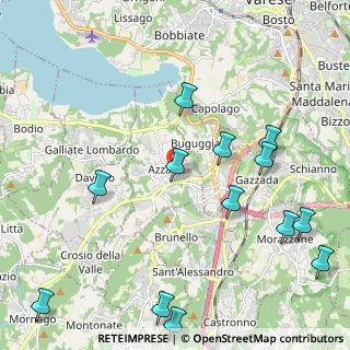 Mappa Via Acquadro, 21040 Azzate VA, Italia (2.63769)