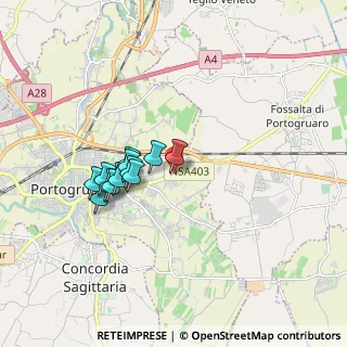 Mappa Via A. Canaletto, 30026 Portogruaro VE, Italia (1.42833)