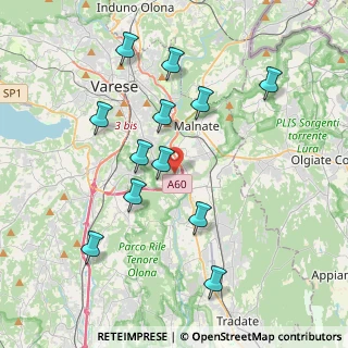 Mappa Via Battisti Cesare, 21040 Lozza VA, Italia (3.89917)