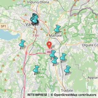 Mappa Via Battisti Cesare, 21040 Lozza VA, Italia (4.55438)