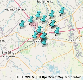 Mappa Via Marco Belli, 30026 Portogruaro VE, Italia (5.31643)