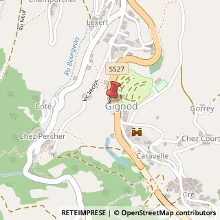 Mappa Via Duca degli Abruzzi, 12, 11010 Gignod, Aosta (Valle d'Aosta)