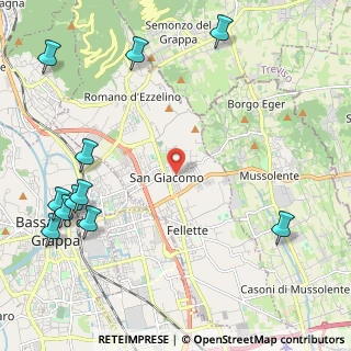 Mappa Via Romana, 36060 Romano D'ezzelino VI, Italia (3.02273)
