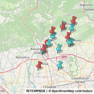 Mappa Via Romana, 36060 Romano D'ezzelino VI, Italia (6.50533)
