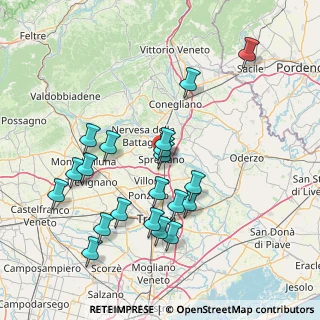 Mappa Piazzetta Trevisani nel Mondo, 31027 Spresiano TV, Italia (15.319)