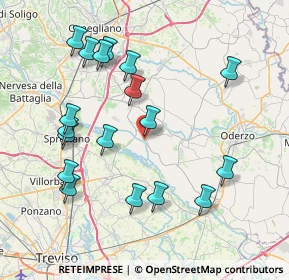 Mappa Via Lungo Piave Inferiore, 31010 Cimadolmo TV, Italia (8.25333)