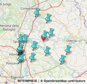 Mappa Via Lungo Piave Inferiore, 31010 Cimadolmo TV, Italia (8.06389)