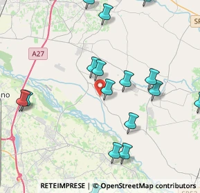 Mappa Via Lungo Piave Inferiore, 31010 Cimadolmo TV, Italia (5.5175)