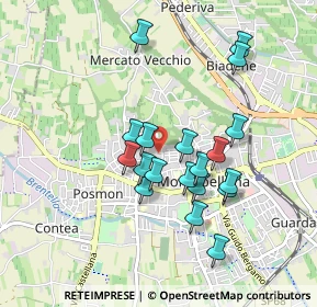 Mappa Via Fontebasso, 31044 Montebelluna TV, Italia (0.79789)